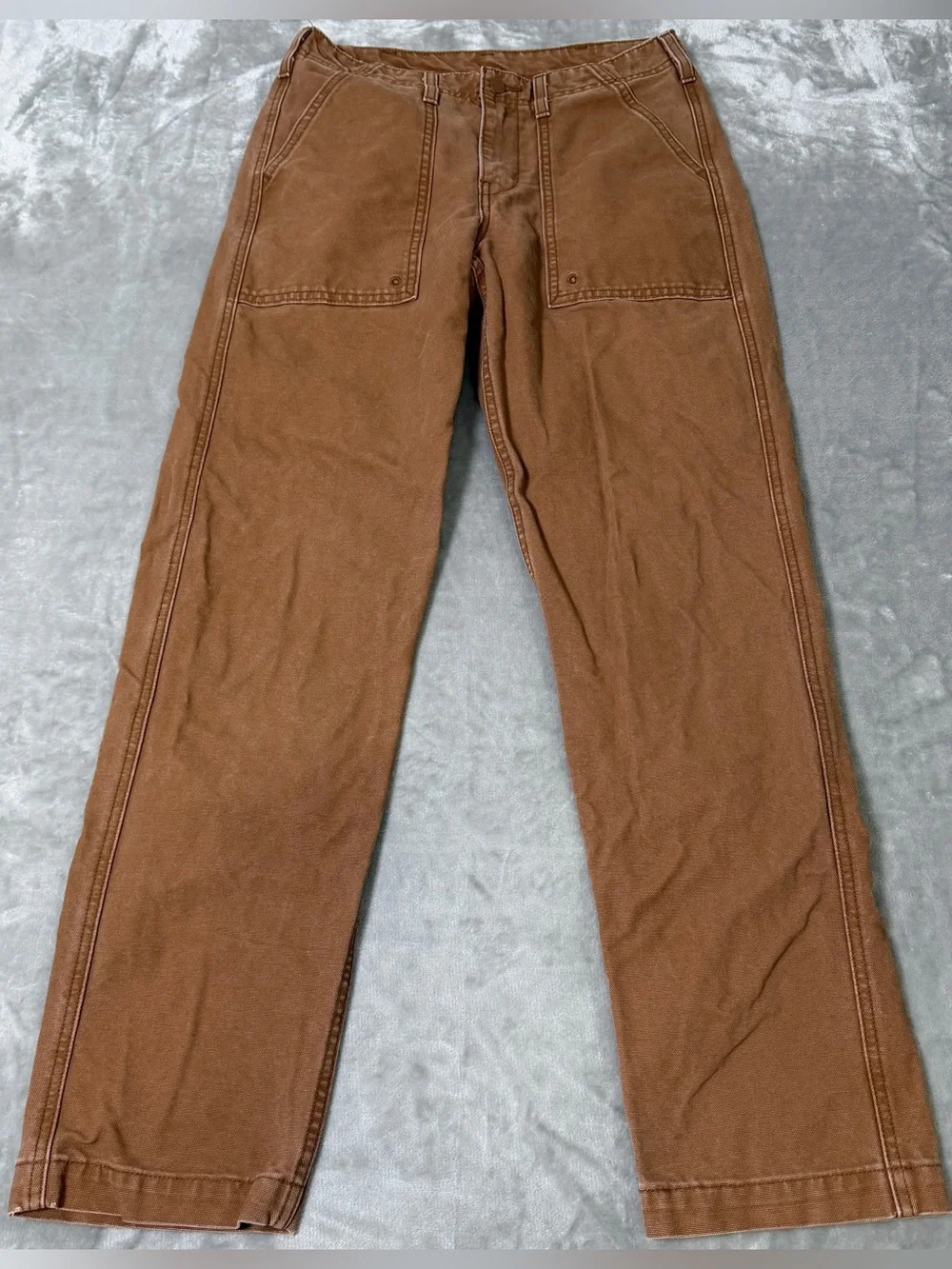 Levi's Premium Utility Chore Pants Loose Tapered Toffee Brown Men's 28 ACTUAL 30